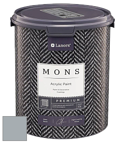 MONS PREMIUM PAINT – 100% акриловая интерьерная краска с шелковистым матовым блеском цвет NCS S 3005-B 