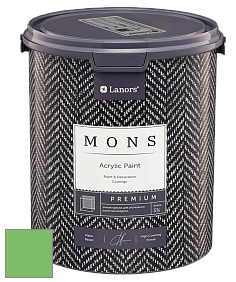 MONS PREMIUM PAINT – 100% акриловая интерьерная краска с шелковистым матовым блеском цвет NCS S 1060-G20Y 