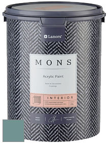 MONS INTERIOR PAINT – 100% акриловая глубоко матовая краска, 3% блеска цвет NCS S 4020-B50G 