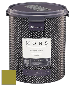 MONS PREMIUM PAINT – 100% акриловая интерьерная краска с шелковистым матовым блеском цвет NCS S 3060-G70Y 