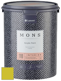 MONS INTERIOR PAINT – 100% акриловая глубоко матовая краска, 3% блеска цвет NCS S 1070-G70Y 
