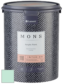 MONS INTERIOR PAINT – 100% акриловая глубоко матовая краска, 3% блеска цвет NCS S 0520-B90G 