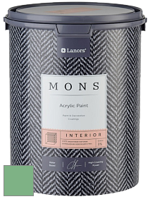 MONS INTERIOR PAINT – 100% акриловая глубоко матовая краска, 3% блеска цвет NCS S 2040-G10Y 