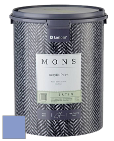 MONS SATIN PAINT – 100% акриловая полуматовая краска, 12% блеска цвет NCS S 2040-R70B 