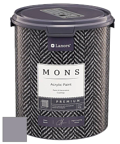 MONS PREMIUM PAINT – 100% акриловая интерьерная краска с шелковистым матовым блеском цвет NCS S 4010-R50B 