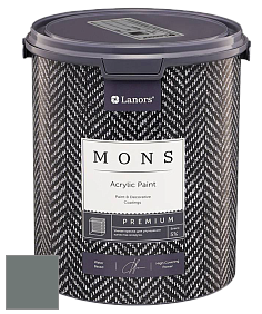 MONS PREMIUM PAINT – 100% акриловая интерьерная краска с шелковистым матовым блеском цвет NCS S 6005-B80G 