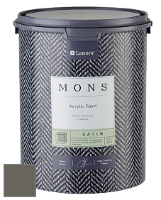 MONS SATIN PAINT – 100% акриловая полуматовая краска, 12% блеска цвет NCS S 7005-G80Y 