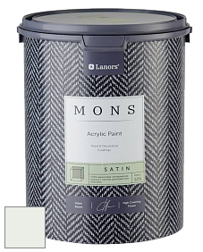 MONS SATIN PAINT – 100% акриловая полуматовая краска, 12% блеска цвет NCS S 0505-G10Y 