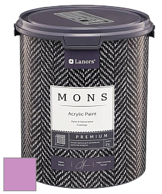 MONS PREMIUM PAINT – 100% акриловая интерьерная краска с шелковистым матовым блеском цвет NCS S 1050-R40B 