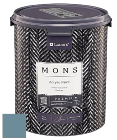 MONS PREMIUM PAINT – 100% акриловая интерьерная краска с шелковистым матовым блеском цвет NCS S 4020-B 
