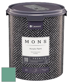 MONS PREMIUM PAINT – 100% акриловая интерьерная краска с шелковистым матовым блеском цвет NCS S 3030-B90G 
