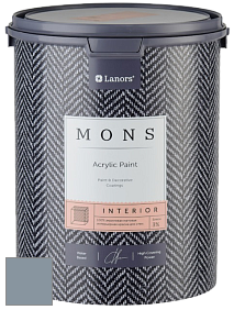MONS INTERIOR PAINT – 100% акриловая глубоко матовая краска, 3% блеска цвет NCS S 4010-R90B 