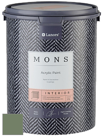 MONS INTERIOR PAINT – 100% акриловая глубоко матовая краска, 3% блеска цвет NCS S 5020-G30Y 