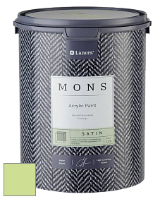 MONS SATIN PAINT – 100% акриловая полуматовая краска, 12% блеска цвет NCS S 0540-G40Y 