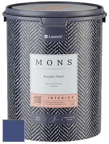 MONS INTERIOR PAINT – 100% акриловая глубоко матовая краска, 3% блеска цвет NCS S 5040-R70B 