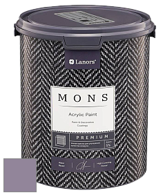 MONS PREMIUM PAINT – 100% акриловая интерьерная краска с шелковистым матовым блеском цвет NCS S 4020-R50B 