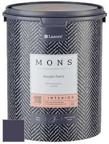 MONS INTERIOR PAINT – 100% акриловая глубоко матовая краска, 3% блеска цвет NCS S 7020-R60B 