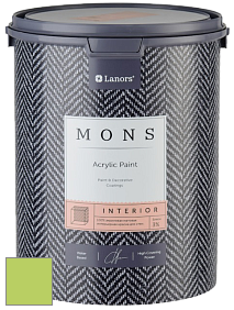 MONS INTERIOR PAINT – 100% акриловая глубоко матовая краска, 3% блеска цвет NCS S 0560-G40Y 