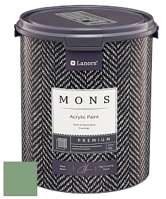 MONS PREMIUM PAINT – 100% акриловая интерьерная краска с шелковистым матовым блеском цвет NCS S 3030-G20Y 