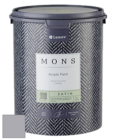 MONS SATIN PAINT – 100% акриловая полуматовая краска, 12% блеска цвет NCS S 3005-R50B 