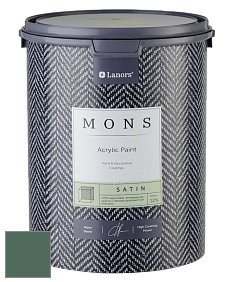MONS SATIN PAINT – 100% акриловая полуматовая краска, 12% блеска цвет NCS S 6020-G 