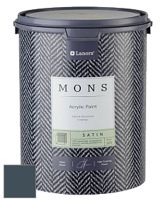 MONS SATIN PAINT – 100% акриловая полуматовая краска, 12% блеска цвет MONS 59 Черничный