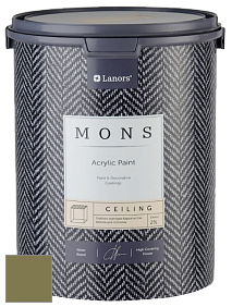 MONS CEILING PAINT – Aбсолютно матовая потолочная краска, 2% блеска цвет NCS S 5030-G70Y 