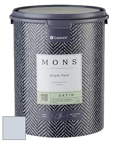MONS SATIN PAINT – 100% акриловая полуматовая краска, 12% блеска цвет NCS S 1010-R70B 