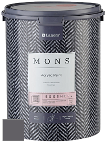 MONS EGGSHELL PAINT – 100% акриловая шелковисто-матовая краска, 7 % блеска цвет NCS S 7005-R50B 