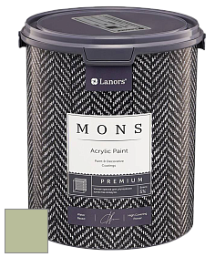 MONS PREMIUM PAINT – 100% акриловая интерьерная краска с шелковистым матовым блеском цвет NCS S 2020-G40Y 