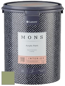 MONS INTERIOR PAINT – 100% акриловая глубоко матовая краска, 3% блеска цвет NCS S 3030-G40Y 