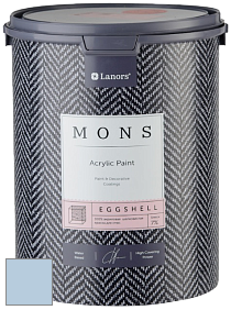 MONS EGGSHELL PAINT – 100% акриловая шелковисто-матовая краска, 7 % блеска цвет NCS S 1020-R80B 