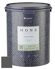 MONS SATIN PAINT – 100% акриловая полуматовая краска, 12% блеска цвет NCS S 7502-G 