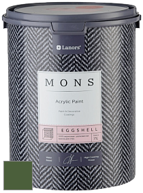 MONS EGGSHELL PAINT – 100% акриловая шелковисто-матовая краска, 7 % блеска цвет NCS S 5540-G30Y 