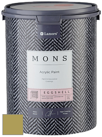 MONS EGGSHELL PAINT – 100% акриловая шелковисто-матовая краска, 7 % блеска цвет NCS S 3040-G80Y 