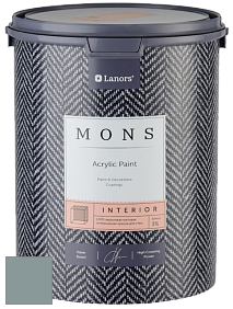 MONS INTERIOR PAINT – 100% акриловая глубоко матовая краска, 3% блеска цвет NCS S 4010-B50G 
