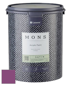 MONS SATIN PAINT – 100% акриловая полуматовая краска, 12% блеска цвет NCS S 3055-R40B 