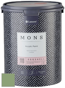 MONS EGGSHELL PAINT – 100% акриловая шелковисто-матовая краска, 7 % блеска цвет NCS S 3030-G30Y 