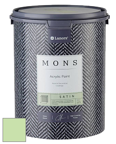 MONS SATIN PAINT – 100% акриловая полуматовая краска, 12% блеска цвет NCS S 0530-G30Y 