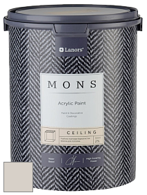 MONS CEILING PAINT – Aбсолютно матовая потолочная краска, 2% блеска цвет MONS 96 Серый шелк
