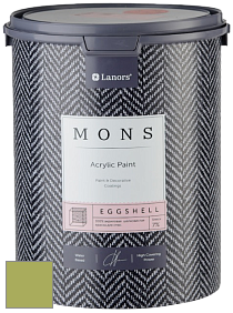 MONS EGGSHELL PAINT – 100% акриловая шелковисто-матовая краска, 7 % блеска цвет NCS S 2050-G50Y 