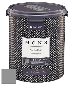 MONS PREMIUM PAINT – 100% акриловая интерьерная краска с шелковистым матовым блеском цвет NCS S 4500-N 