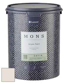 MONS SATIN PAINT – 100% акриловая полуматовая краска, 12% блеска цвет MONS 86 Кружево