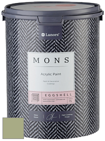 MONS EGGSHELL PAINT – 100% акриловая шелковисто-матовая краска, 7 % блеска цвет NCS S 3020-G50Y 