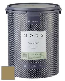 MONS SATIN PAINT – 100% акриловая полуматовая краска, 12% блеска цвет NCS S 4030-G90Y 