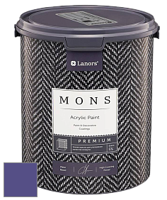 MONS PREMIUM PAINT – 100% акриловая интерьерная краска с шелковистым матовым блеском цвет NCS S 4050-R60B 
