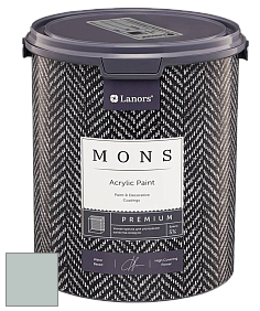 MONS PREMIUM PAINT – 100% акриловая интерьерная краска с шелковистым матовым блеском цвет NCS S 2005-B80G 