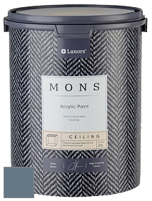 MONS CEILING PAINT – Aбсолютно матовая потолочная краска, 2% блеска цвет MONS 185 Синий бархат
