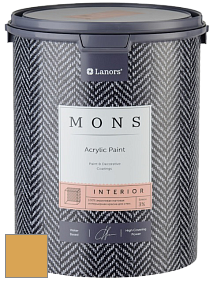 MONS INTERIOR PAINT – 100% акриловая глубоко матовая краска, 3% блеска цвет NCS S 2050-Y10R 