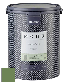 MONS SATIN PAINT – 100% акриловая полуматовая краска, 12% блеска цвет NCS S 4040-G30Y 
